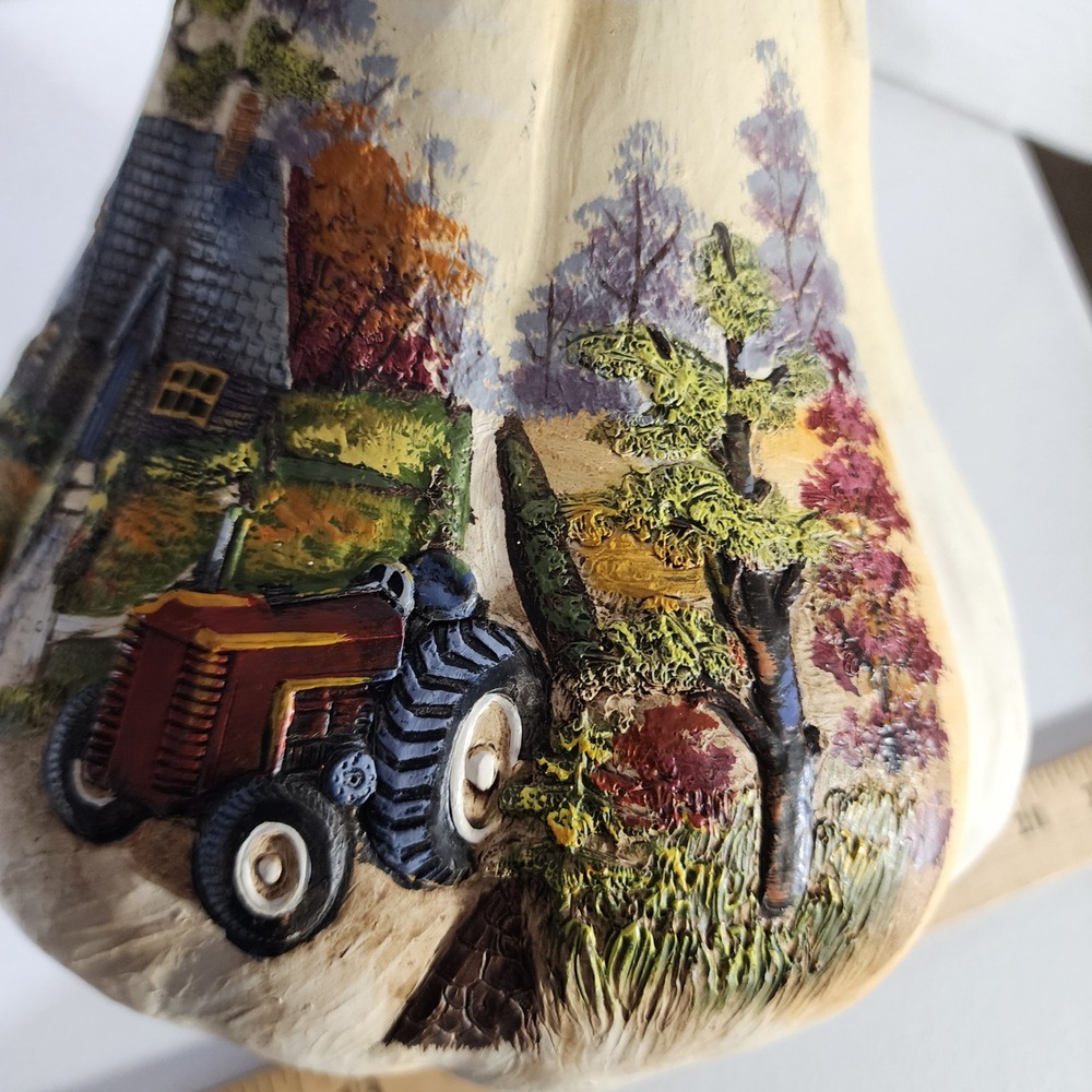 Hobby Lobby Fall 2013 Painted Pumpkin Gourd Cottage Farmhouse Decor 5029038 - Picture 9 of 12